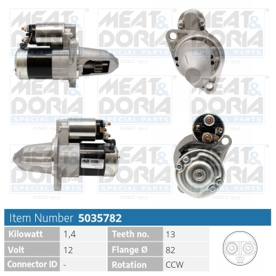 Meat Doria Startmotor / Starter 5035782