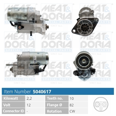 Meat Doria Startmotor / Starter 5040617