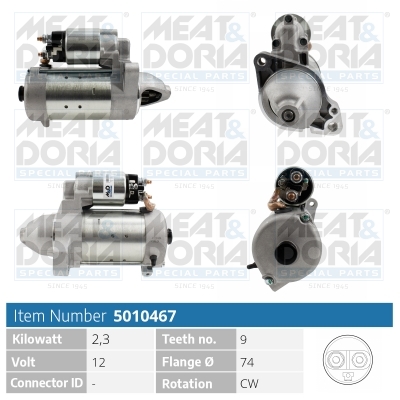 Meat Doria Startmotor / Starter 5010467
