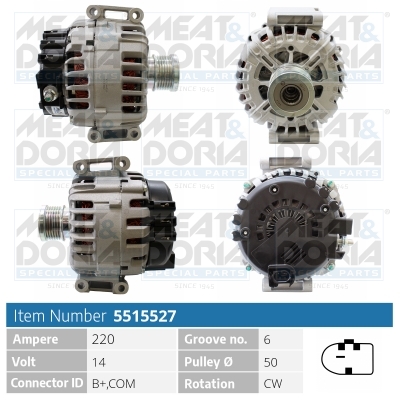 Meat Doria Alternator/Dynamo 5515527