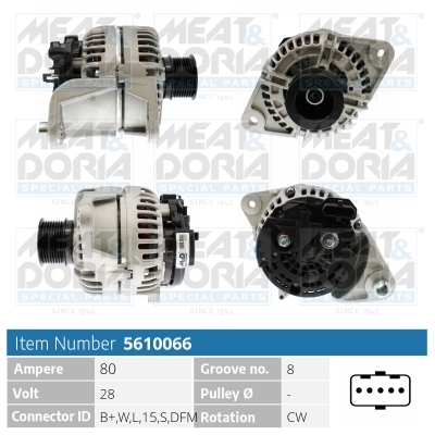 Meat Doria Alternator/Dynamo 5610066