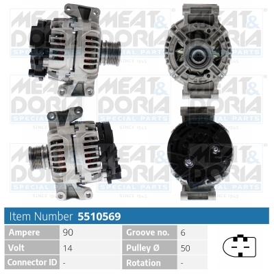 Meat Doria Dynamo / Alternator 5510569