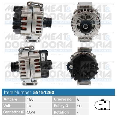 Meat Doria Dynamo / Alternator 55151260