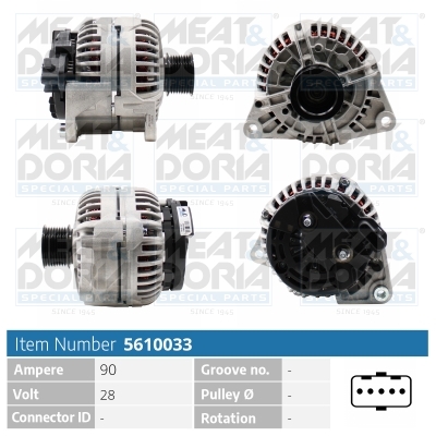 Meat Doria Dynamo / Alternator 5610033