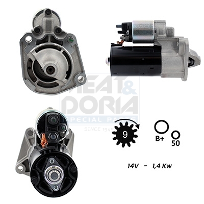 Meat Doria Startmotor / Starter 5010458G