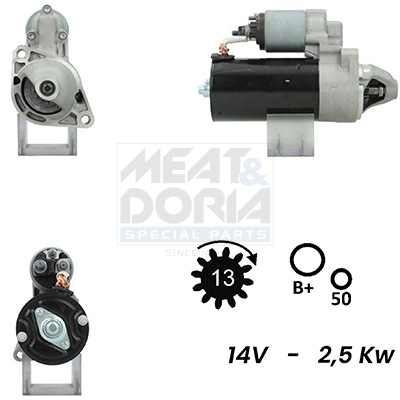 Meat Doria Startmotor / Starter 5010394G