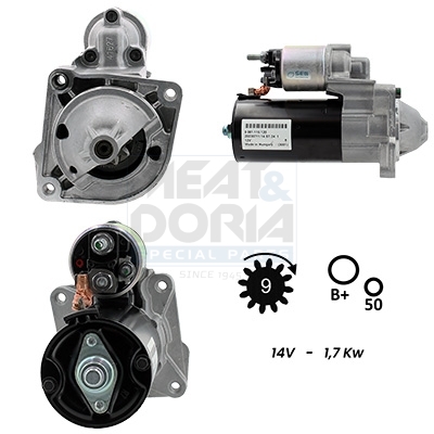 Meat Doria Startmotor / Starter 5010099G