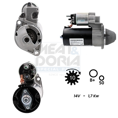Meat Doria Startmotor / Starter 5010061G