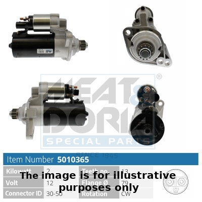 Meat Doria Startmotor / Starter 5010365G