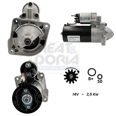 Meat Doria Startmotor / Starter 5010068G