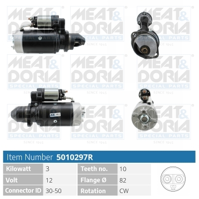 Meat Doria Startmotor / Starter 5010297R