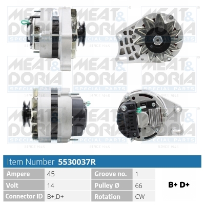 Meat Doria Dynamo / Alternator 5530037R
