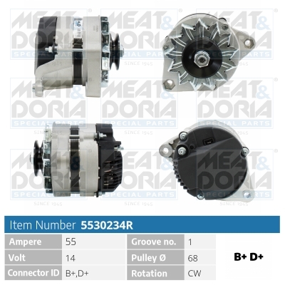 Meat Doria Dynamo / Alternator 5530234R