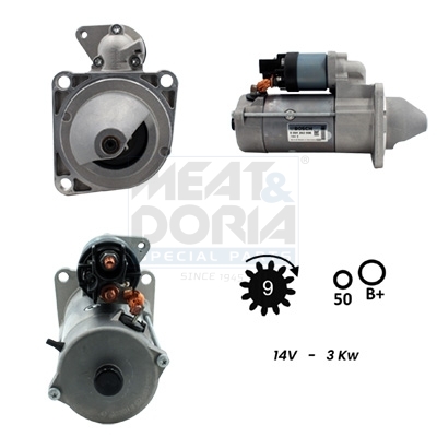 Meat Doria Startmotor / Starter 5010333G