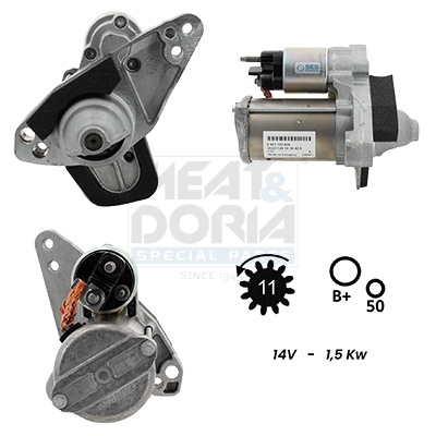 Meat Doria Startmotor / Starter 5010989G
