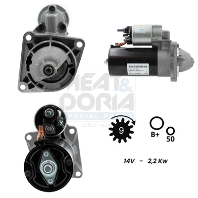 Meat Doria Startmotor / Starter 5010046G