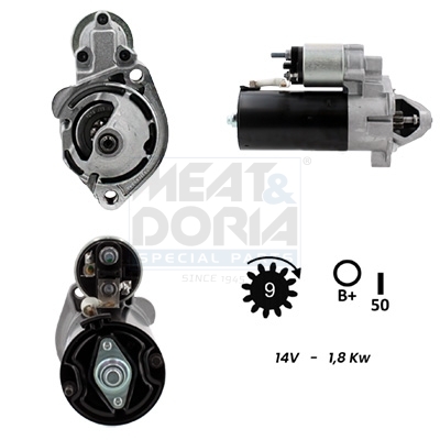Meat Doria Startmotor / Starter 5010012G
