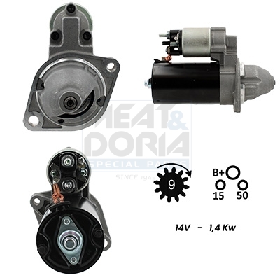 Meat Doria Startmotor / Starter 5010377G