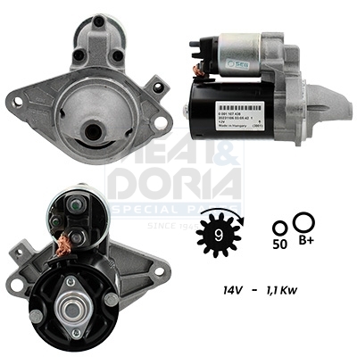 Meat Doria Startmotor / Starter 5010362G