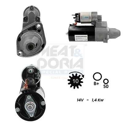 Meat Doria Startmotor / Starter 5010515G
