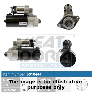 Meat Doria Startmotor / Starter 5010444G