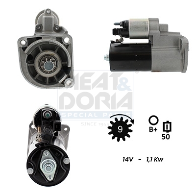 Meat Doria Startmotor / Starter 5010437G