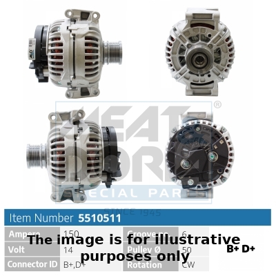 Meat Doria Dynamo / Alternator 5510511G