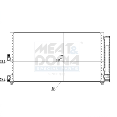 Meat Doria Condensor, airconditioning 991000
