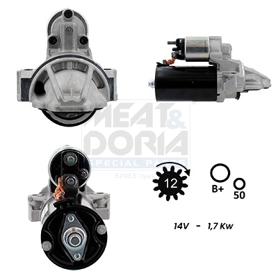 Meat Doria Startmotor / Starter 5015108G