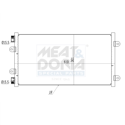 Meat Doria Condensor, airconditioning 991010
