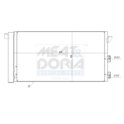 Meat Doria Condensor, airconditioning 991016
