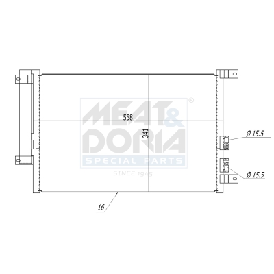 Meat Doria Condensor, airconditioning 991044