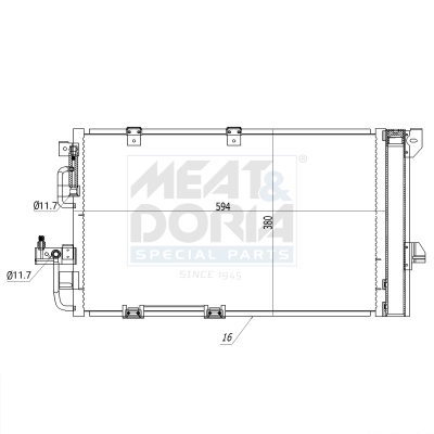 Meat Doria Condensor, airconditioning 991088