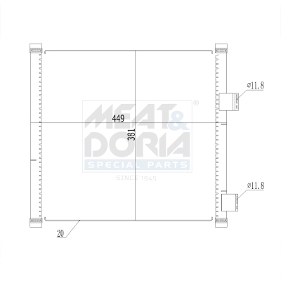 Meat Doria Condensor, airconditioning 991098