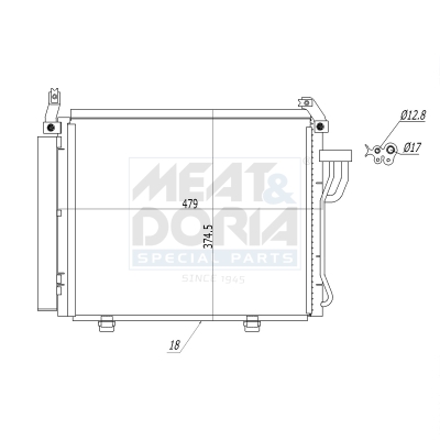 Meat Doria Condensor, airconditioning 991114