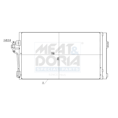Meat Doria Condensor, airconditioning 991146