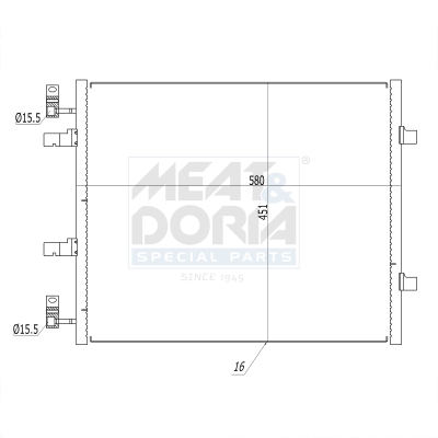 Meat Doria Condensor, airconditioning 991161