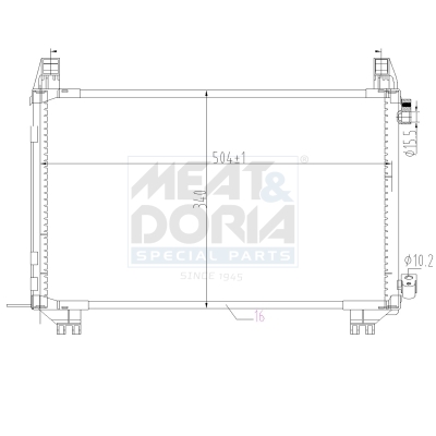 Meat Doria Condensor, airconditioning 991188
