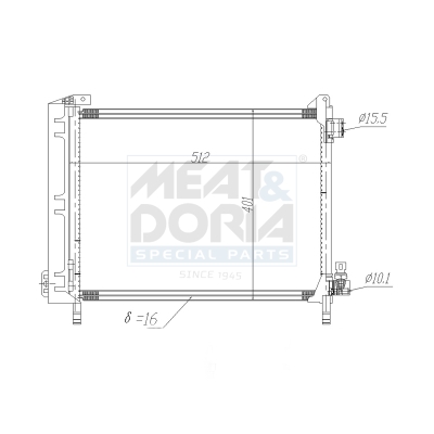 Meat Doria Condensor, airconditioning 991210
