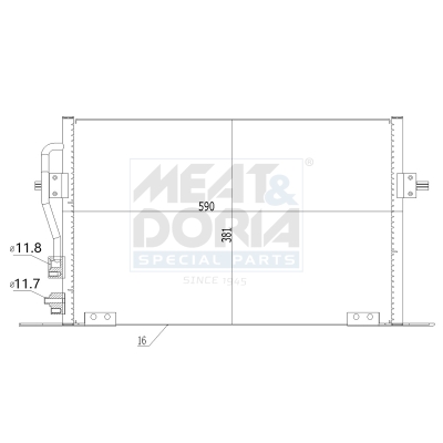 Meat Doria Condensor, airconditioning 991214