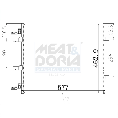 Meat Doria Condensor, airconditioning 991266