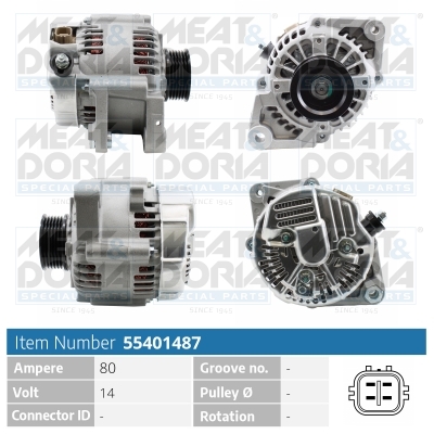 Meat Doria Dynamo / Alternator 55401487