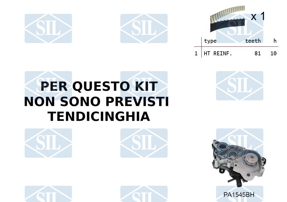 Saleri Distributieriem kit inclusief waterpomp K1PA1545BH