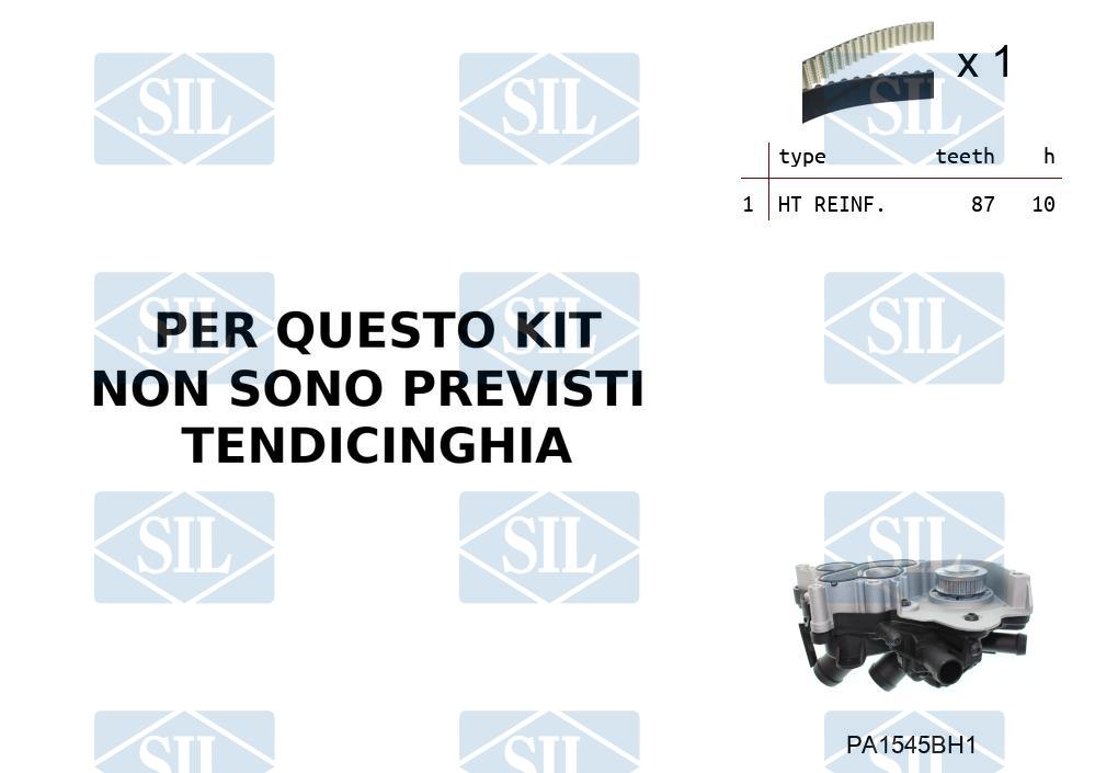 Saleri Distributieriem kit inclusief waterpomp K2PA1545BH1