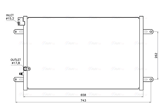 Ava Cooling Airco condensor AI5458