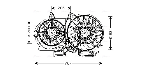 Ava Cooling Ventilatorwiel-motorkoeling AI7506