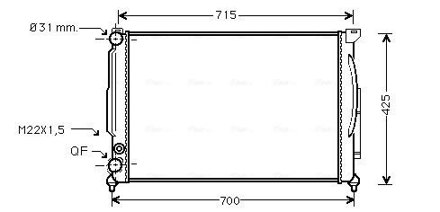 Ava Cooling Radiateur AIA2105