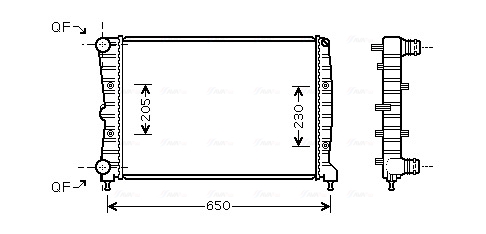 Ava Cooling Radiateur AL2087