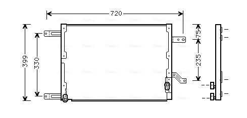 Ava Cooling Airco condensor AL5080