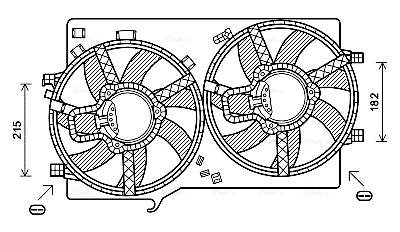 Ava Cooling Ventilatorwiel-motorkoeling AL7521